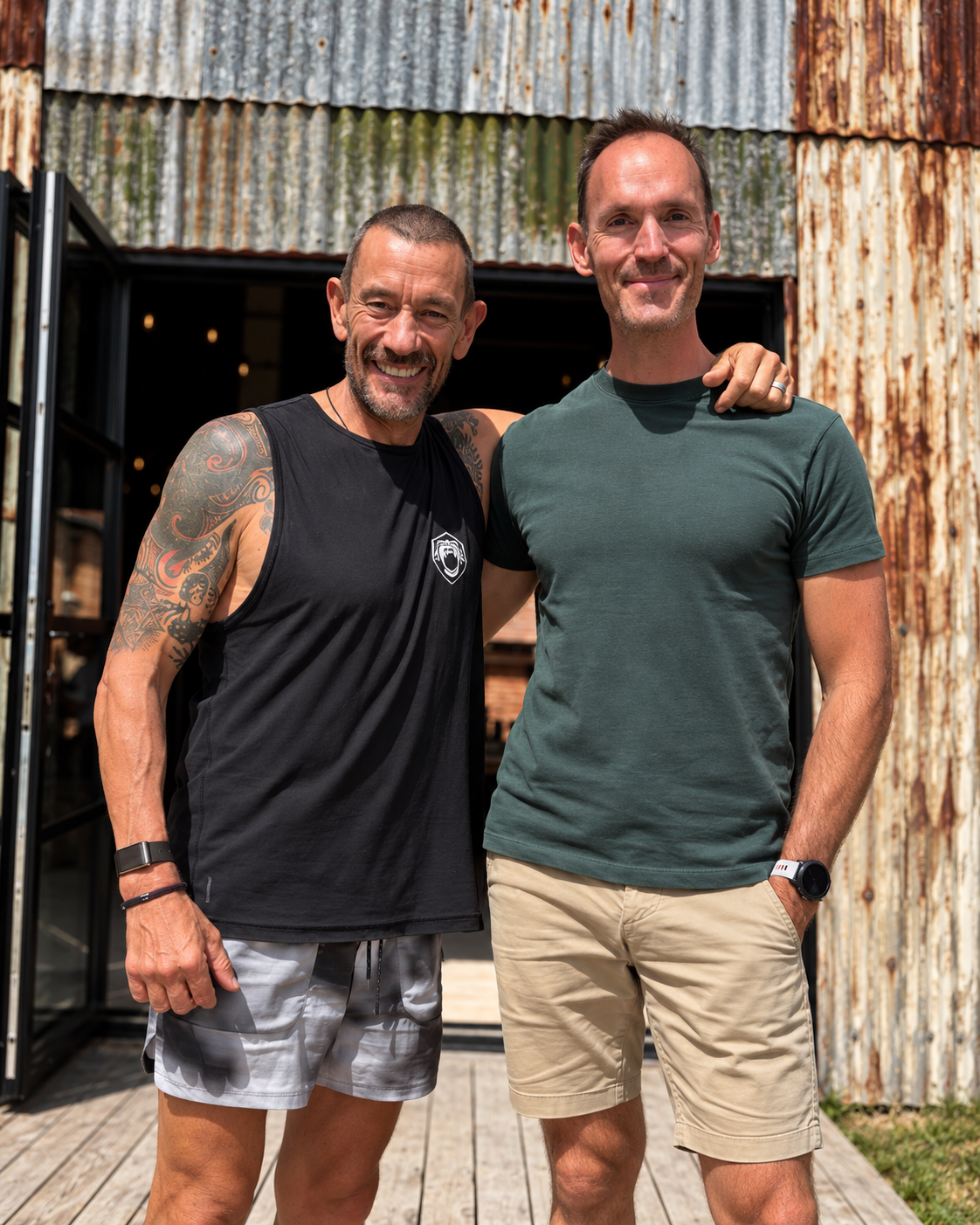 Tim Guest with Ollie Ollerton